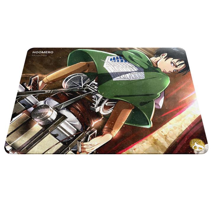 ماوس پد هومرو مدل A3374 طرح انیمه اتک آن تایتان لیوای Hoomero Attack On Titan Anime Levi A3374 Mousepad